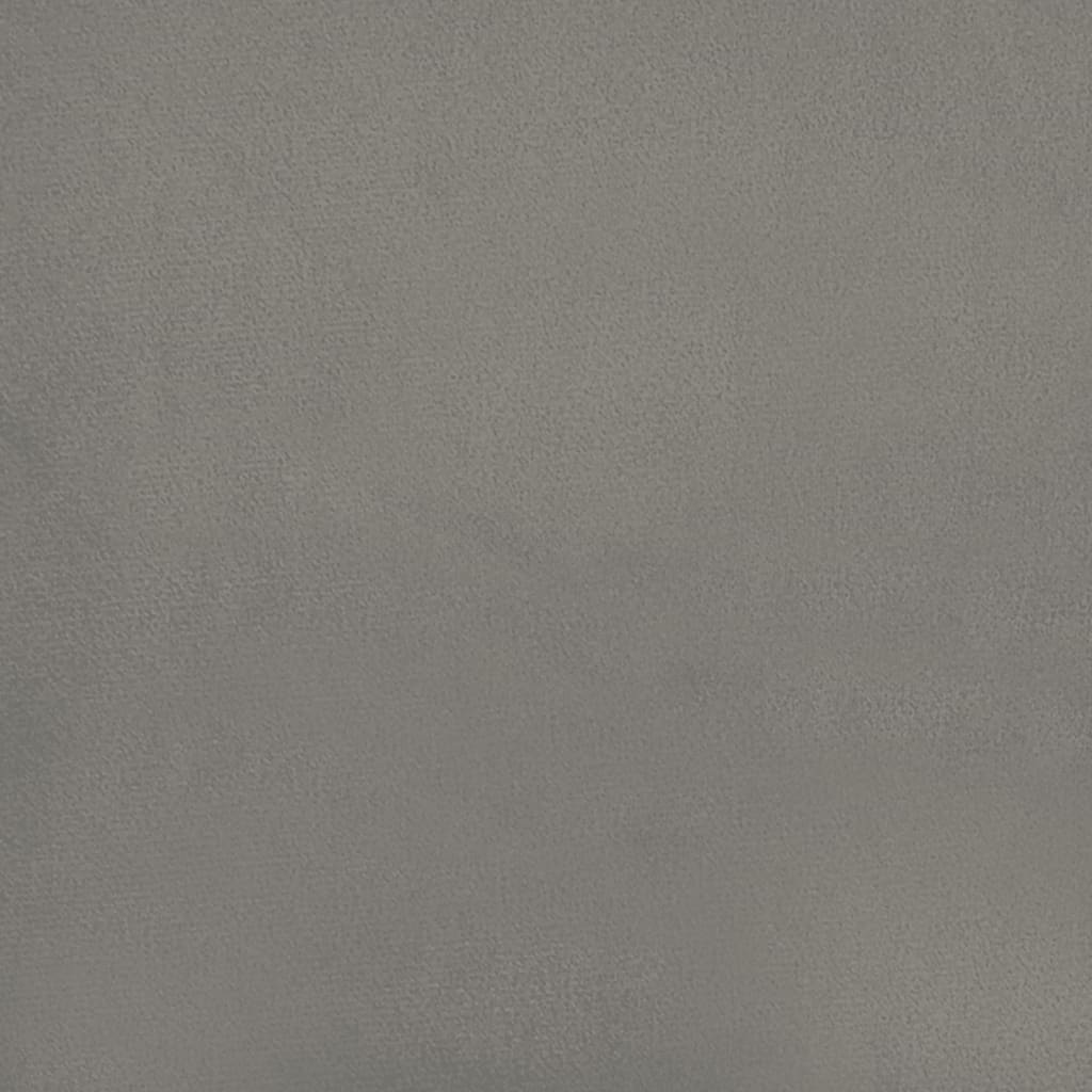  Posteľný rám bledosivý 90x200 cm zamat