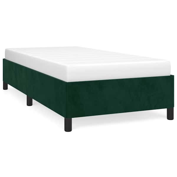 vidaXL Voodiraam ilma Madratsita Tumeroheline 100x200 cm samet