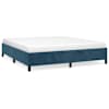vidaXL Voodiraam ilma Madratsita Tumesinine 180x200 cm samet