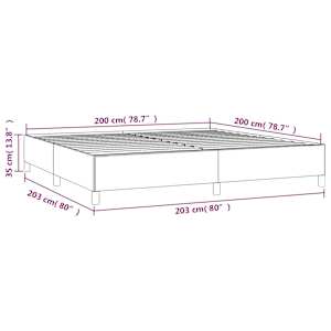 Rám postele bez matrace tmavě zelená 200 x 200 cm samet - obrázek 9