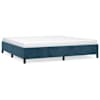 vidaXL Voodiraam ilma Madratsita Tumesinine 200x200 cm samet
