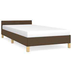 vidaXL voodiraam ilma madratsita Tumepruun 80x200 cm kangas