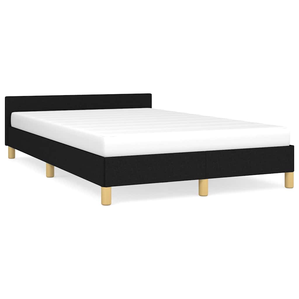 vidaXL Bedframe zonder matras 120x200 cm stof zwart, foto 3