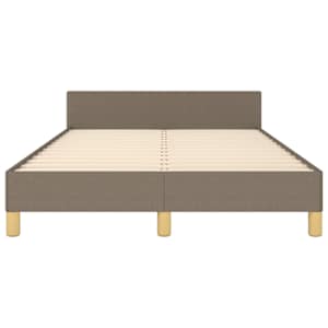 Rám postele bez matrace taupe 120 x 200 cm textil - obrázek 5