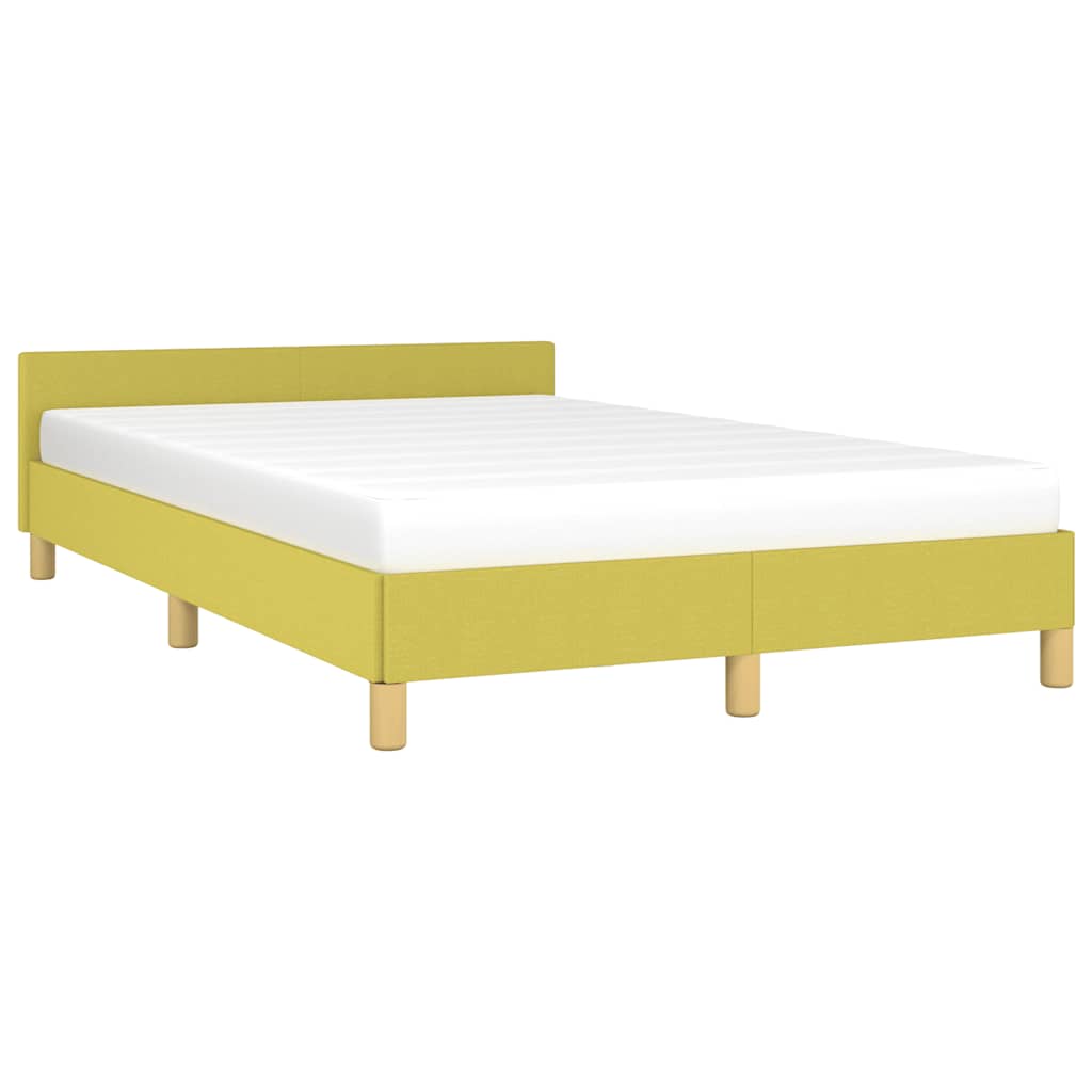 vidaXL Bedframe zonder matras 120x200 cm stof groen afbeelding