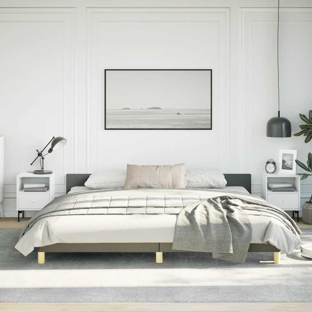 With Headboard Platform Base Upholstered Bedroom Furniture V