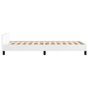 Rám postele s čelem bez matrace bílý 80x200 cm - obrázek 6