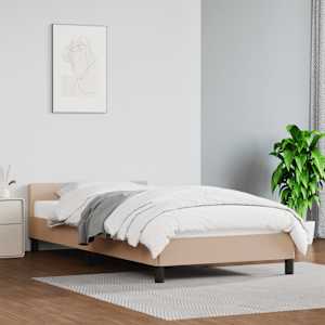Rám postele s čelem bez matrace cappuccino 90x190 cm - obrázek 1