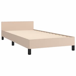 Rám postele s čelem bez matrace cappuccino 100x200 cm - obrázek 4
