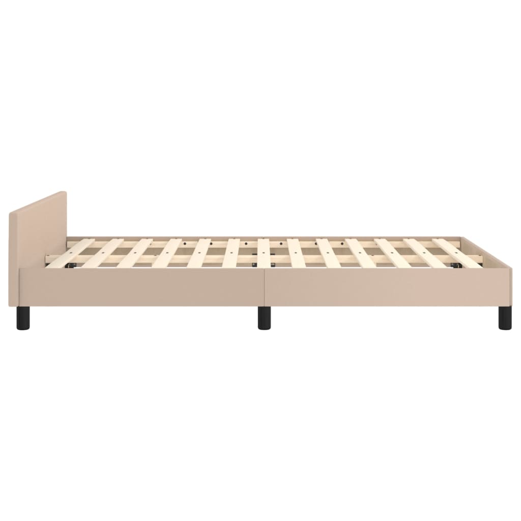 Cama MÓVEIS BONITOS Alessia (Blanco - Polipiel - Compatible con Colchón:  180x200 cm)