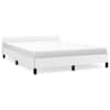 vidaXL voodiraam peatsiga ilma madratsita Valge 140x190 cm