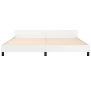 Rám postele s čelem bez matrace bílý 200x200 cm - obrázek 5