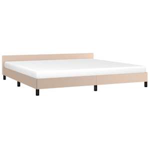 Rám postele s čelem bez matrace cappuccino 200x200 cm - obrázek 3