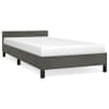 vidaXL Voodiraam ilma Madratsita helehall, 90x190 cm samet