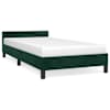 vidaXL Voodiraam ilma Madratsita Tumeroheline 100x200 cm samet