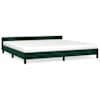 vidaXL Voodiraam ilma Madratsita Tumeroheline 200x200 cm samet