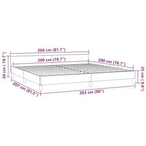 Rám postele bez matrace tmavě zelená 200 x 200 cm samet - obrázek 9