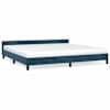 vidaXL Voodiraam ilma Madratsita Tumesinine 200x200 cm samet