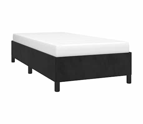 vidaXL Bed Frame without Mattress Black 90x190 cm Single Single Velvet