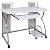vidaXL arvutilaud, valge, 110 x 52 x 88,5 cm, tehispuit