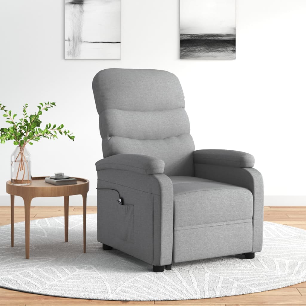 Fauteuil Gris clair Tissu