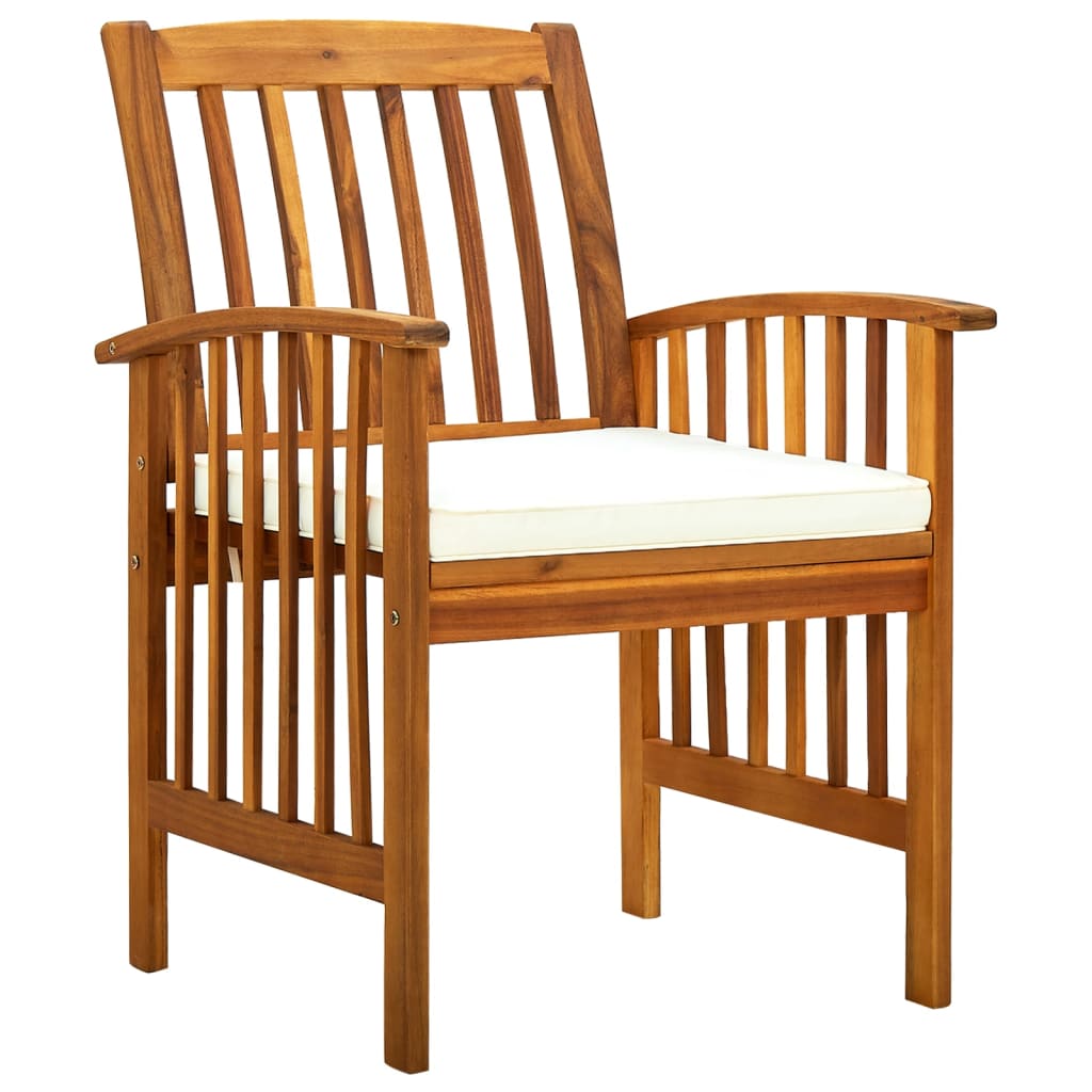 vidaXL Tuinstoelen 6 stuks met kussens, massief acaciahout