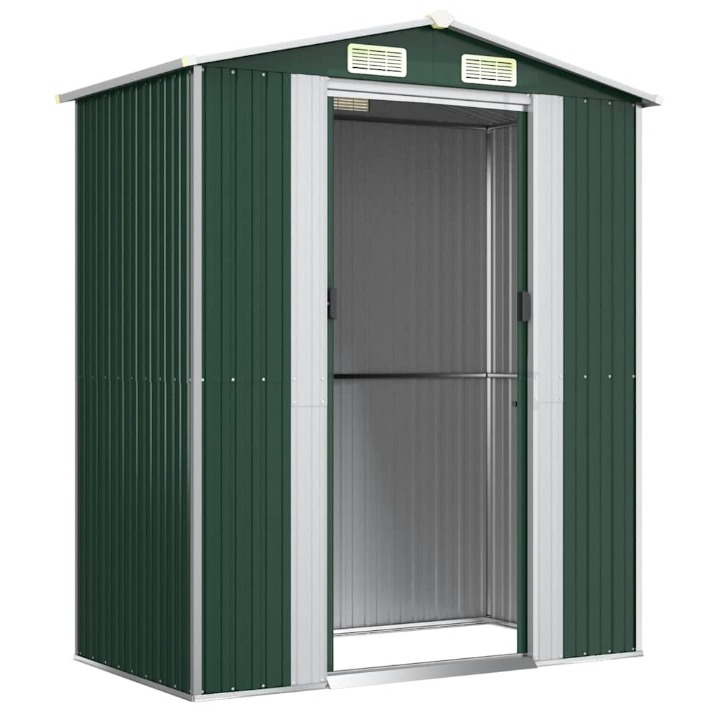 Spacious Galvanized Steel Garden Shed with Lockable Door vidaXL - Picture 24 of 40