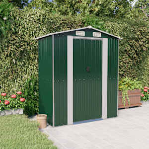 Vrtna lopa zelena 192x108x223 cm pocinkano jeklo