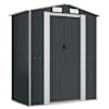 vidaXL aiakuur, antratsiithall, 192x108x223 cm, tsingitud teras