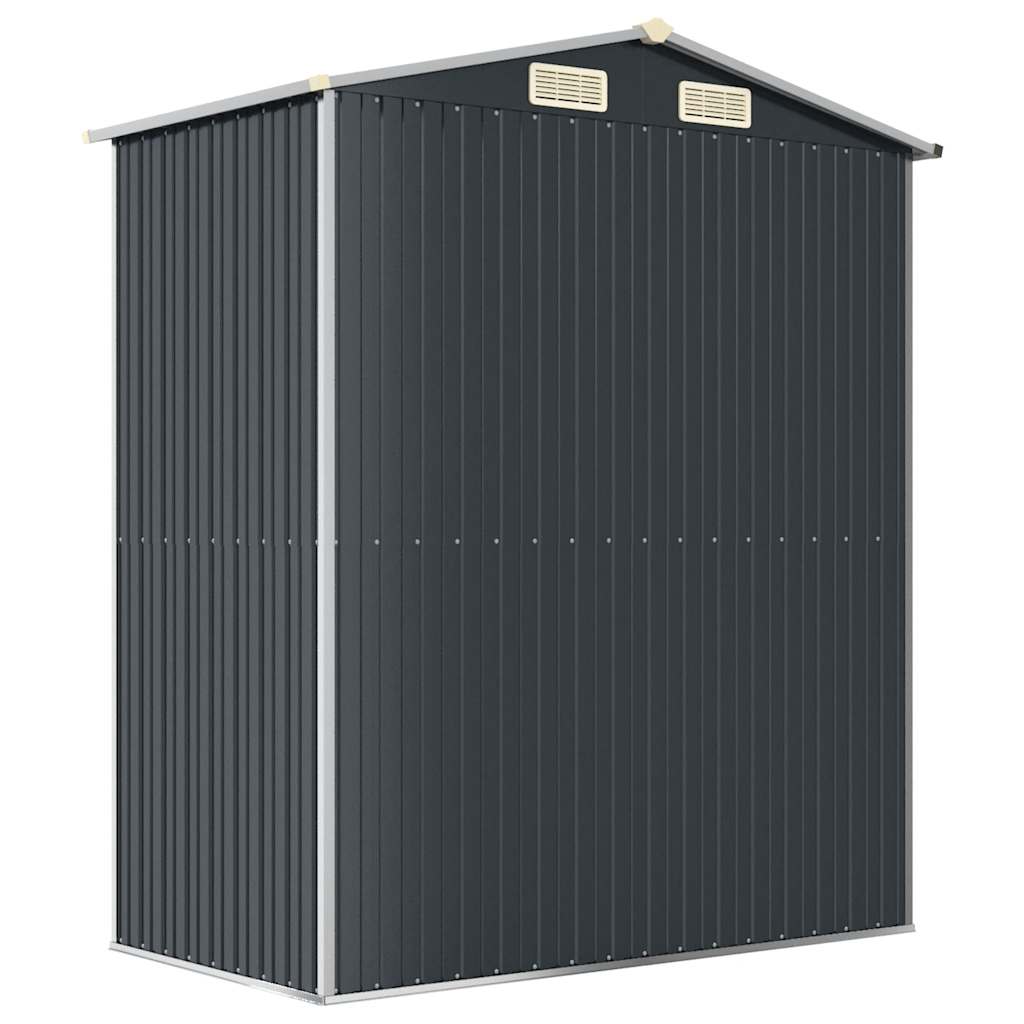 Spacious Galvanized Steel Garden Shed with Lockable Door vidaXL - Picture 12 of 40
