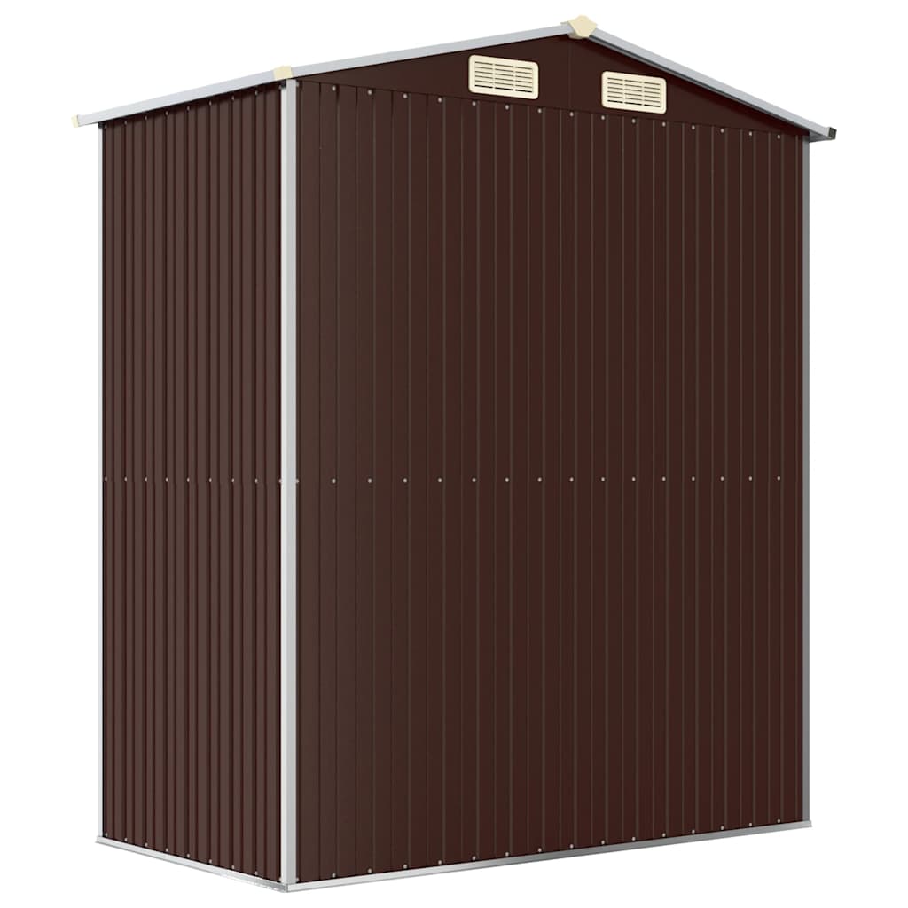 Spacious Galvanized Steel Garden Shed with Lockable Door vidaXL - Picture 19 of 40