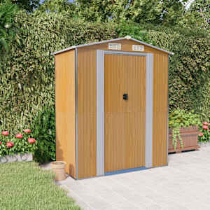 Vrtna lopa svetlo rjava 192x108x223 cm pocinkano jeklo