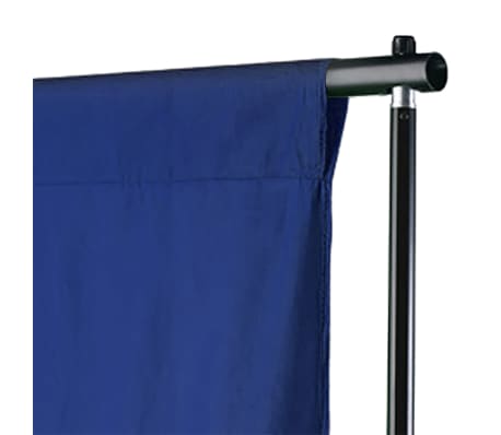 vidaXL Toile de fond coton sans support bleu 300x300 cm incrustation