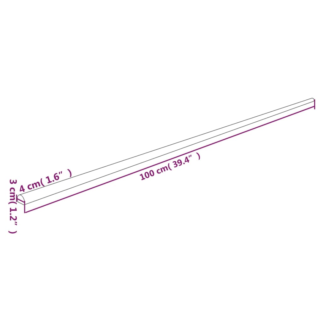 Chránič rohů žlutočerný 4 x 3 x 100 cm PU