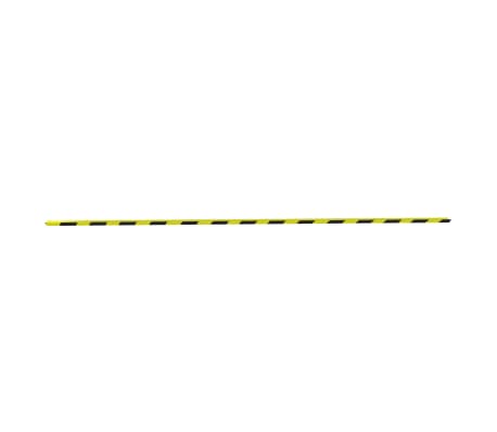 vidaXL Protetor de canto 4,5x4,5x104 cm PU amarelo e preto