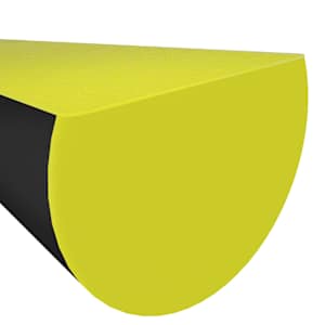 Chrániče rohů 2 ks žlutočerné 4 x 3 x 100 cm PU - obrázek 5