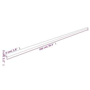 Chrániče rohů 2 ks žlutočerné 4 x 3 x 100 cm PU - obrázek 6