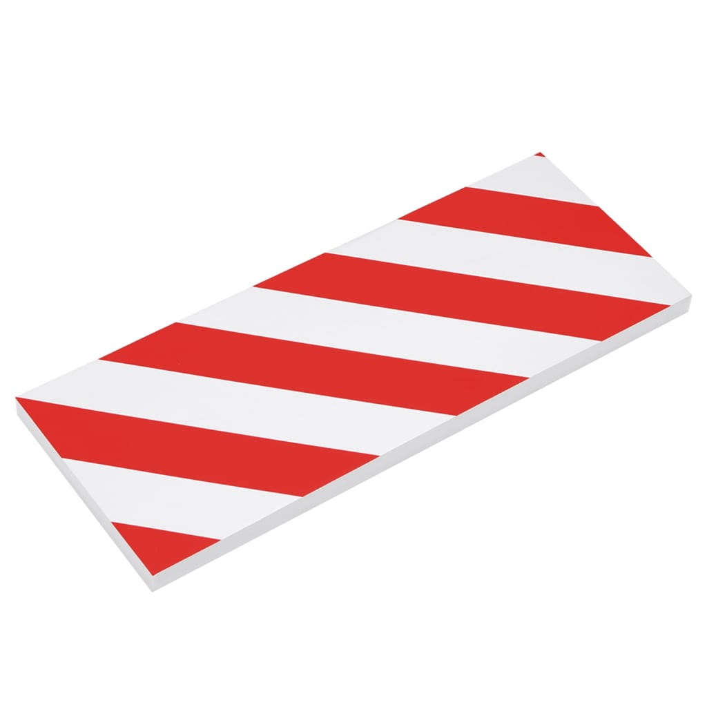 vidaXL Muurbeschermers 6 st 50x20x2 cm EVA-schuim rood en wit afbeelding