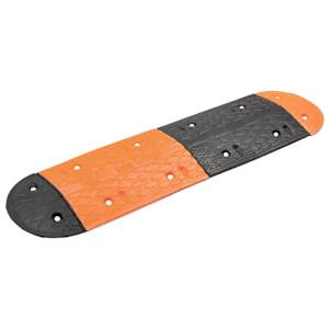 vidaXL kiiruset&otilde;ke, kollane ja must, 129 x 32,5 x 4 cm, kumm