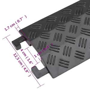Kabelové mosty 2 ks 98,5 cm černé - obrázek 11