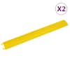 vidaXL kaablikaitse kaldteed 2 tk, 98,5 cm, kollane