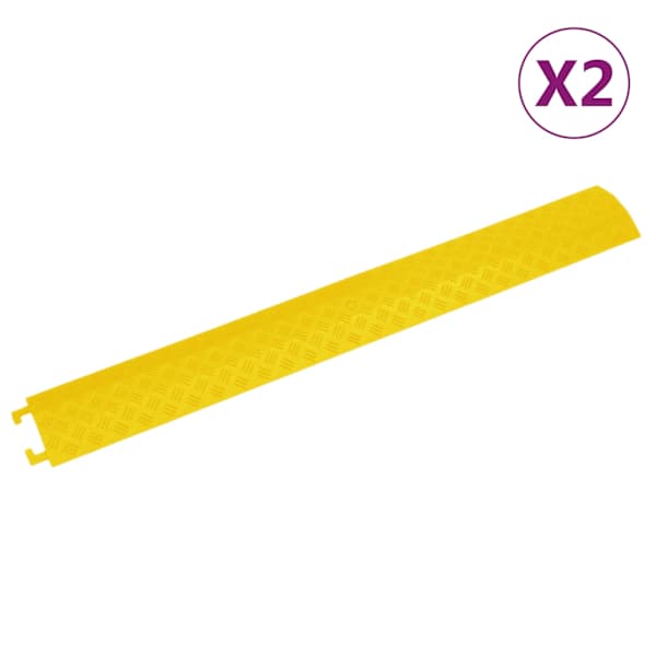vidaXL kaablikaitse kaldteed 2 tk, 98,5 cm, kollane