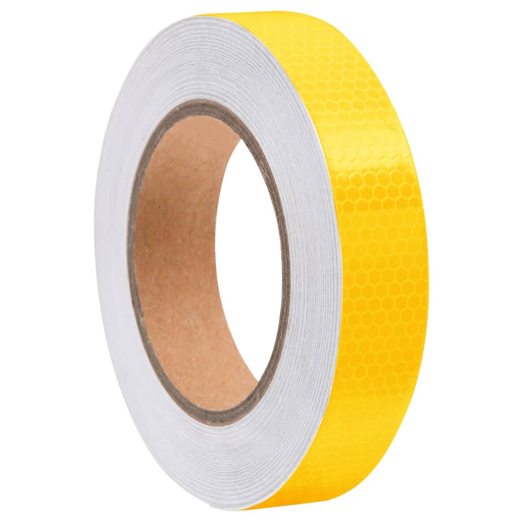Petrashop  Reflexní páska žlutá 2,5 cm x 20 m PVC