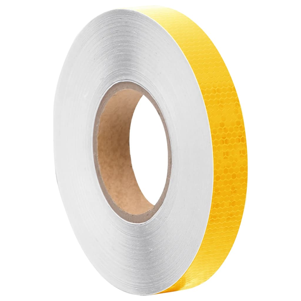 Petrashop  Reflexní páska žlutá 2,5 cm x 50 m PVC