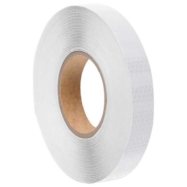 vidaXL helkurteip, valge, 2,5 cmx50 m, PVC