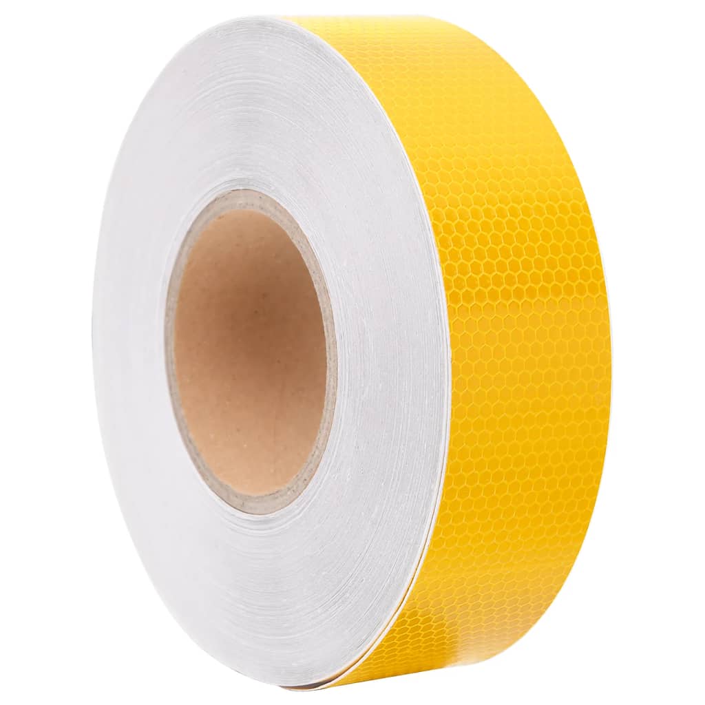 vidaXL Heijastinteippi keltainen 5 cm x 50 m PVC