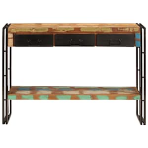 Konzolový stolek 110 x 30 x 76 cm masivní recyklované dřevo - obrázek 2