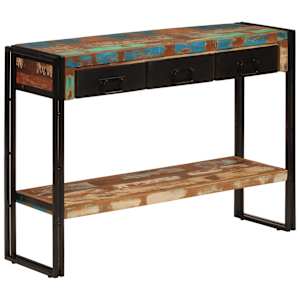Konzolový stolek 110 x 30 x 76 cm masivní recyklované dřevo - obrázek 11