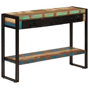 Konzolový stolek 110 x 30 x 76 cm masivní recyklované dřevo - obrázek 9