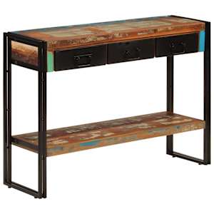 Konzolový stolek 110 x 30 x 76 cm masivní recyklované dřevo - obrázek 10